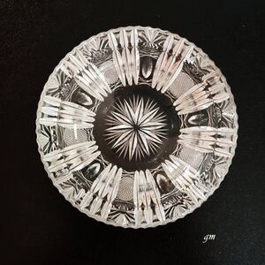 Vintage Heavy Crystal Glass Ashtray MCMlegant Crystal Glass Bowl